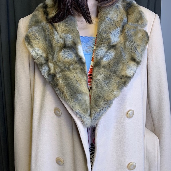 Olsen Collection Camel Double Breasted Duster - Picture 7 of 15